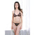 Garden - Sheer Striped Lingerie Set (Black) -  Lingerie  Durio.sg