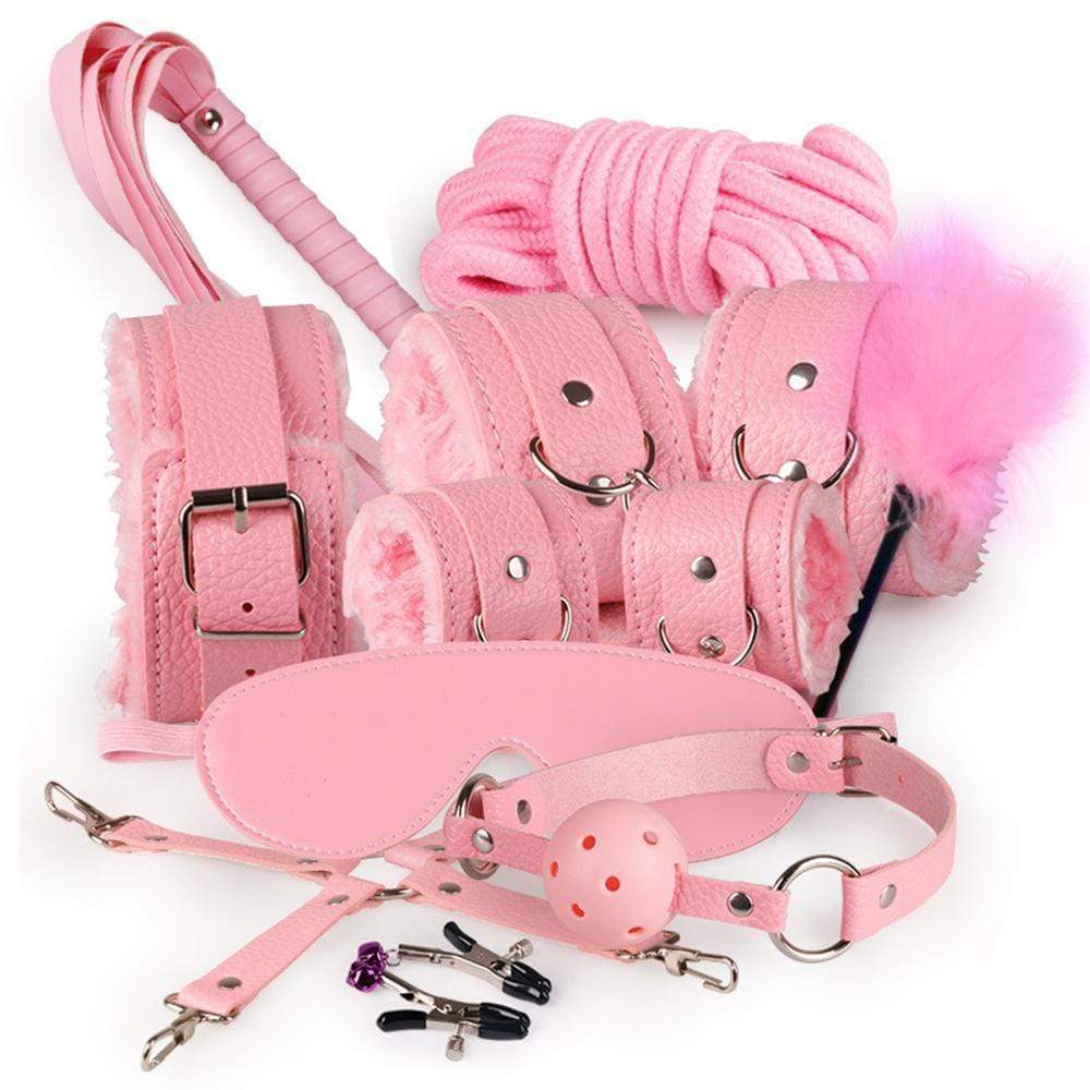 Garden - Super Instant SM 10 Pieces BDSM Set (Pink) -  BDSM Set  Durio.sg