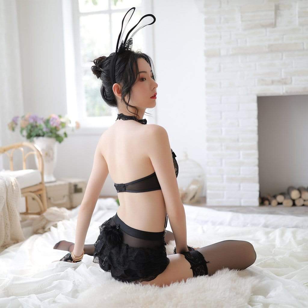 Garden - Tsukimi Dapyon Naughty Bunny Costume (Black) -  Costumes  Durio.sg