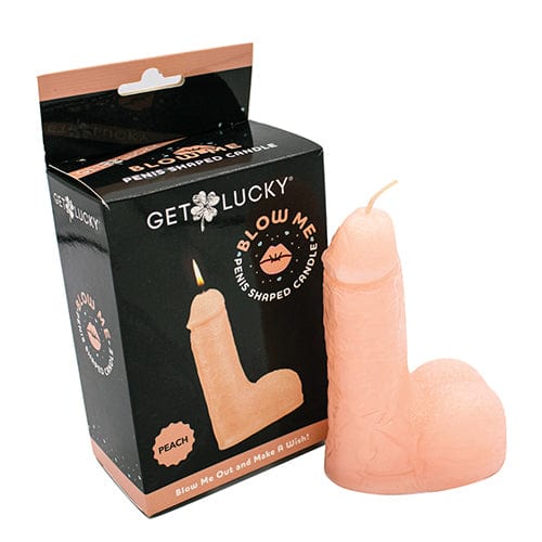 Get Lucky - 5&quot; Blow Me Penis Party Candle (Peach) -  Party Novelties  Durio.sg