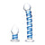 Glas - 2 Pc Double Penetration Glass Swirly Dildo and Butt Plug Set (Clear) -  Glass Dildo (Non Vibration)  Durio.sg