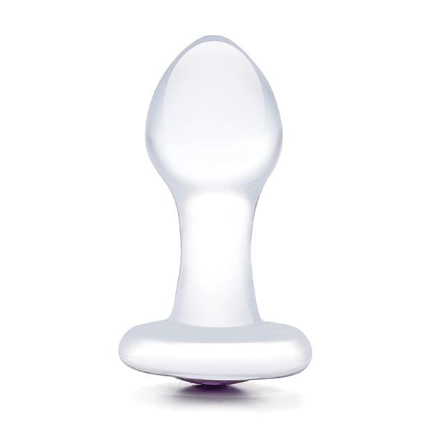 Glas - Bling Bling Glass Butt Plug 3.5" (Clear) -  Glass Anal Plug (Non Vibration)  Durio.sg