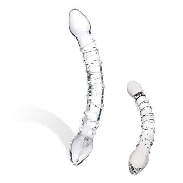 Glas - Double Trouble Glass Dildo -  Glass Dildo (Non Vibration)  Durio.sg