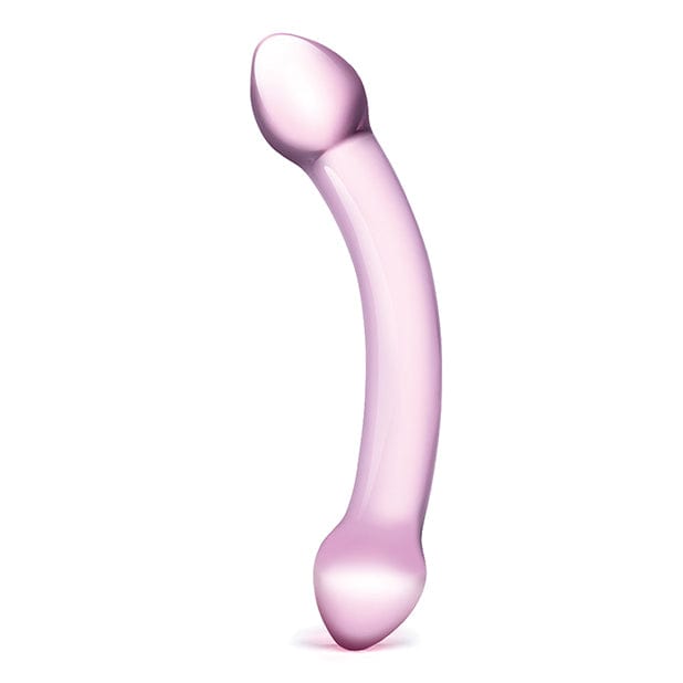 Glas - Double Trouble Hand Blown Glass Dildo 7.25" (Purple) -  Glass Dildo (Non Vibration)  Durio.sg