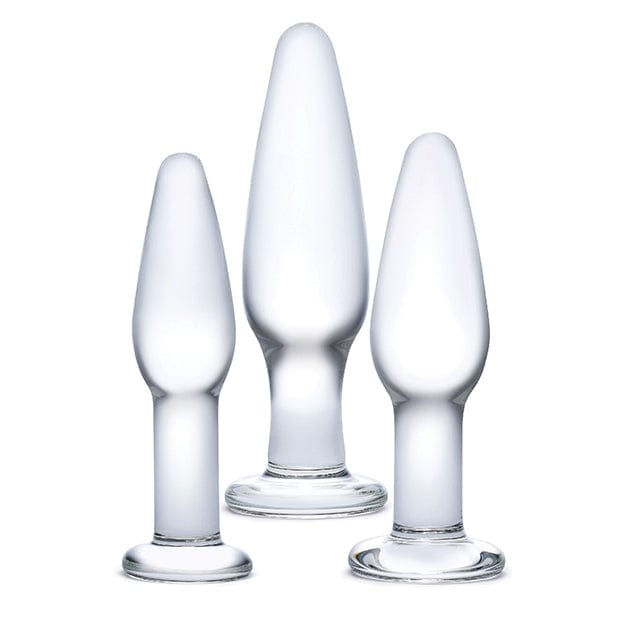 Glas - Glass Anal Training Kit Set 3 Piece (Clear) -  Anal Kit (Non Vibration)  Durio.sg