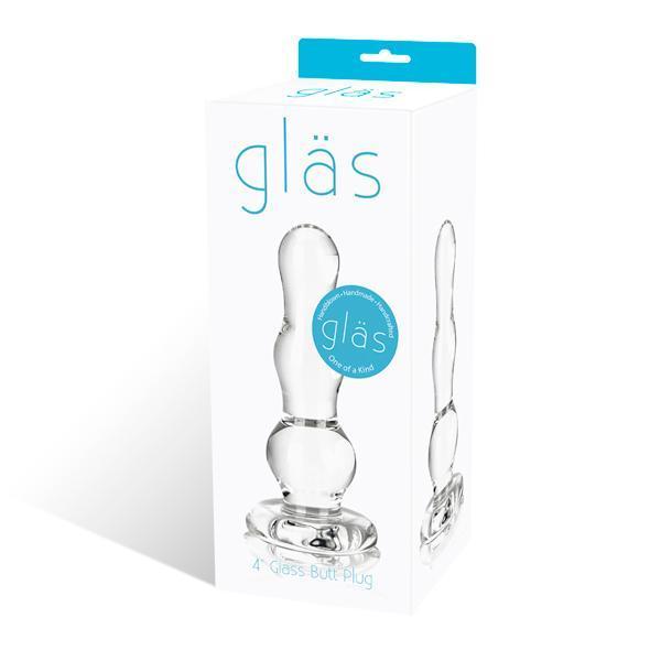 Glas - Glass Butt Plug 4" -  Glass Anal Plug (Non Vibration)  Durio.sg