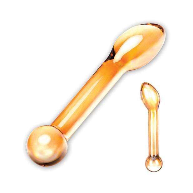 Glas - Honey Dripper Anal Slider (Yellow) -  Glass Anal Plug (Non Vibration)  Durio.sg