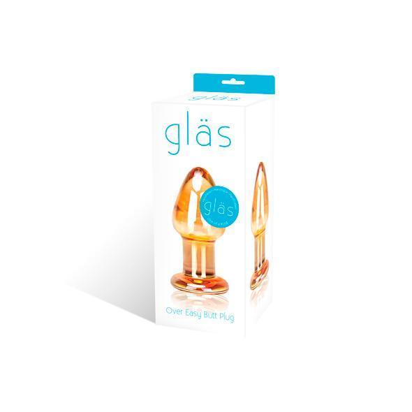 Glas - Over Easy Glass Butt Plug -  Glass Anal Plug (Non Vibration)  Durio.sg