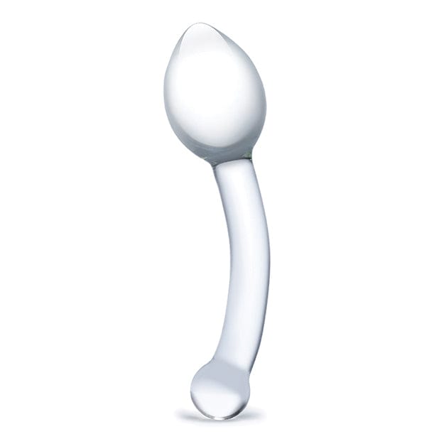Glas - Pure Indulgence Anal Slider Hand Blown Glass Dildo 8" (Clear) -  Glass Anal Plug (Non Vibration)  Durio.sg