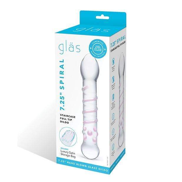 Glas - Spiral Staircase Full Tip Glass Dildo (Clear) -  Glass Dildo (Non Vibration)  Durio.sg