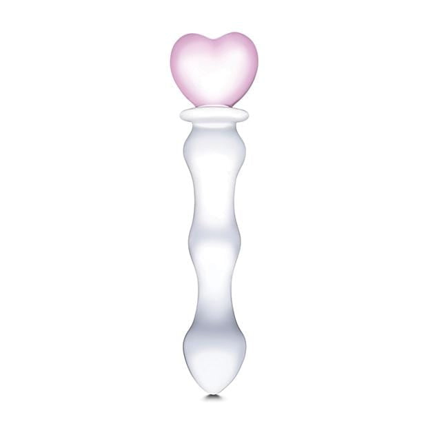 Glas - Sweetheart Glass Dildo 8" (Pink/Clear) -  Glass Dildo (Non Vibration)  Durio.sg