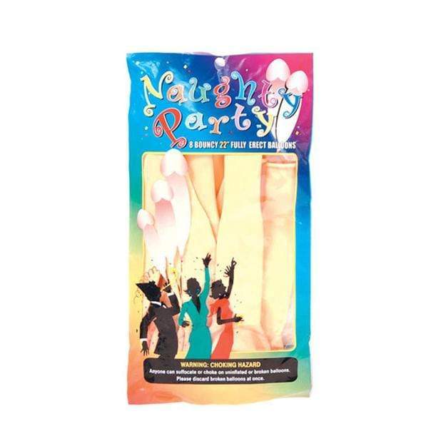 Golden Triangle - Naughty Party 22&quot; Fully Erect Penis Balloons Pack of 8 (Beige) -  Party Novelties  Durio.sg