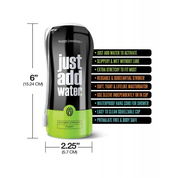 Happy Ending - Just Add Water Shower Stroker Pussy Cup Masturbator (Tan) -  Masturbator Soft Stroker (Non Vibration)  Durio.sg