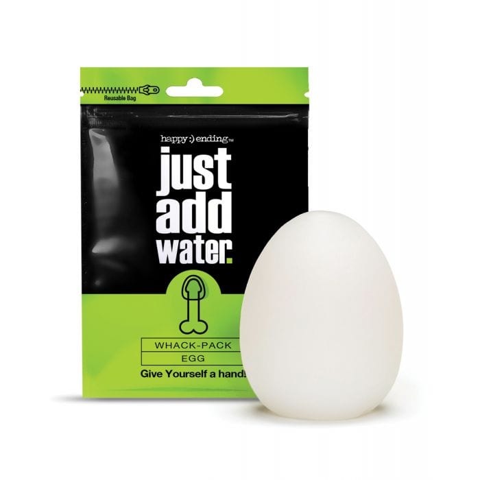 Happy Ending - Just Add Water Whack Pack Egg Masturbator (White) -  Masturbator Egg (Non Vibration)  Durio.sg