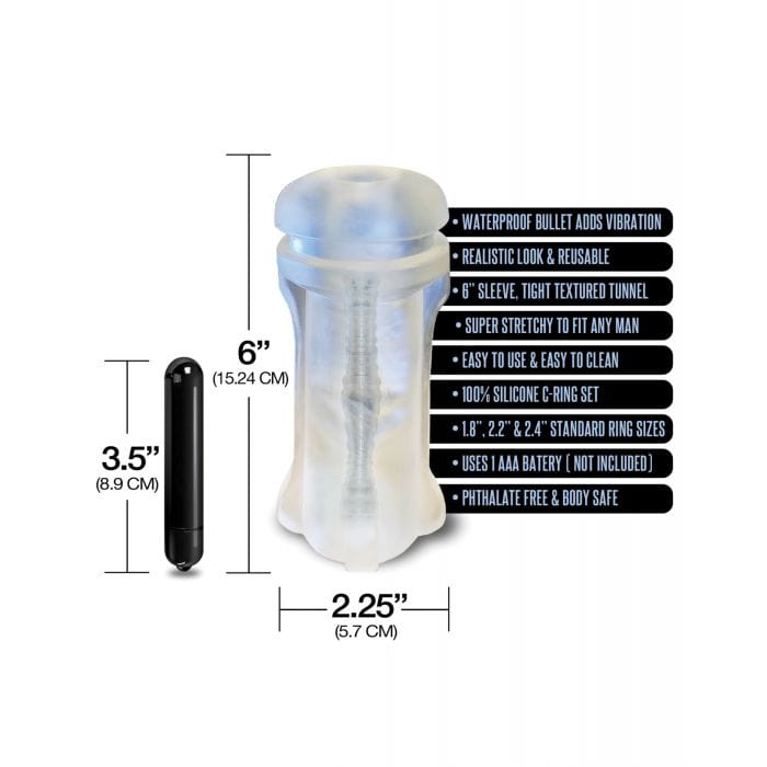 Happy Ending - MSTR B8 Hand Cuff Vibrating Stroker Masturbator Pack Kit of 5 (Clear) -  Masturbator Soft Stroker (Vibration) Non Rechargeable  Durio.sg