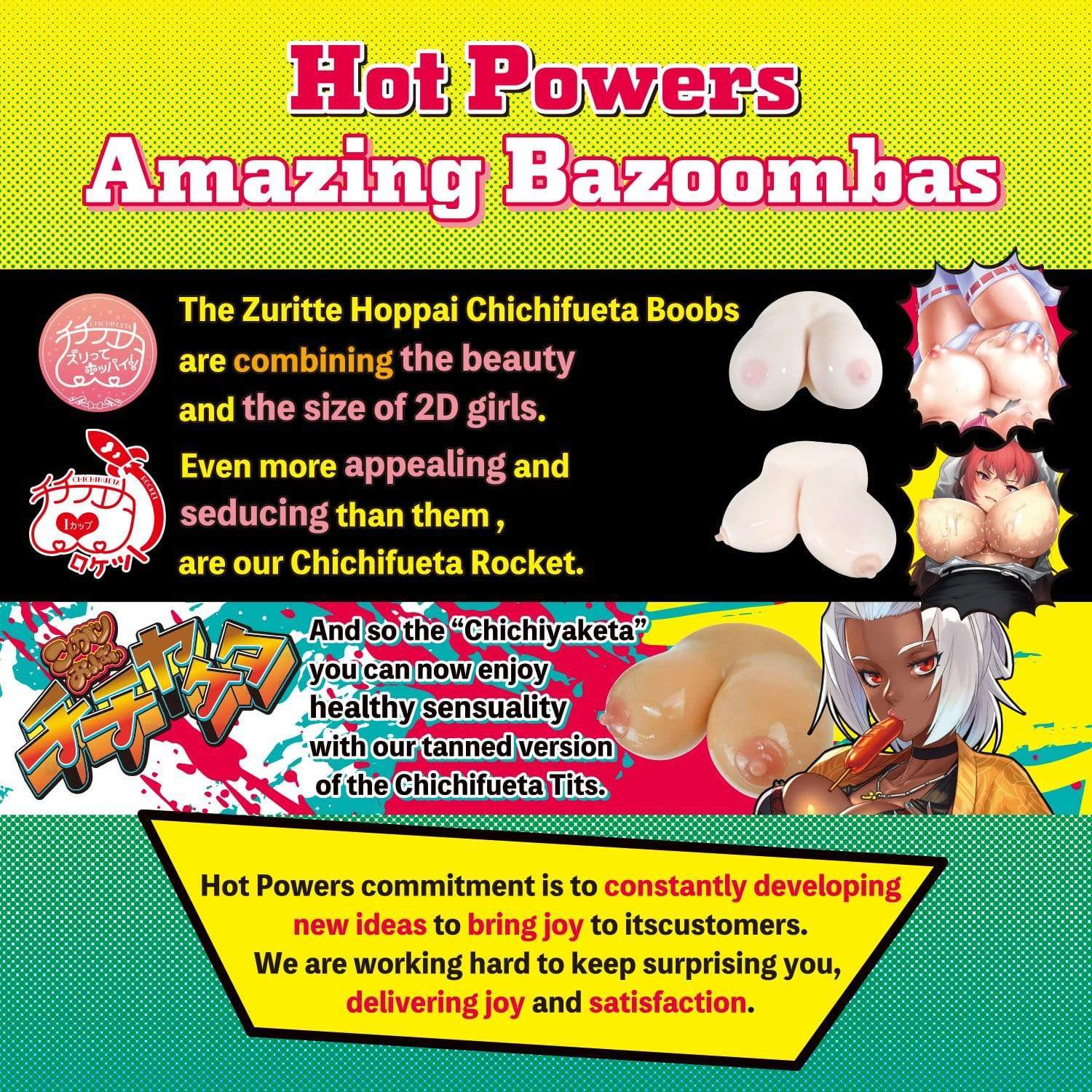 Hot Powers - Tanned Dark Big Boobs Chichiyaketa Oni Cup 4.5kg (Beige) -  Masturbator Breast (Non Vibration)  Durio.sg