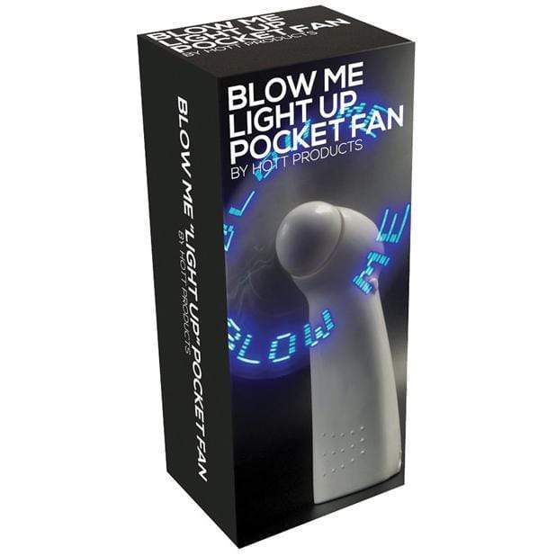 Hott Products - Blow Me Light Up Pocket Fan (White) -  Novelties (Non Vibration)  Durio.sg