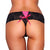 Hustler - Vibrating Panties with Hidden Vibe Pocket Back Lace Up M/L (Black/Pink) -  Panties Massager Non RC (Vibration) Non Rechargeable  Durio.sg