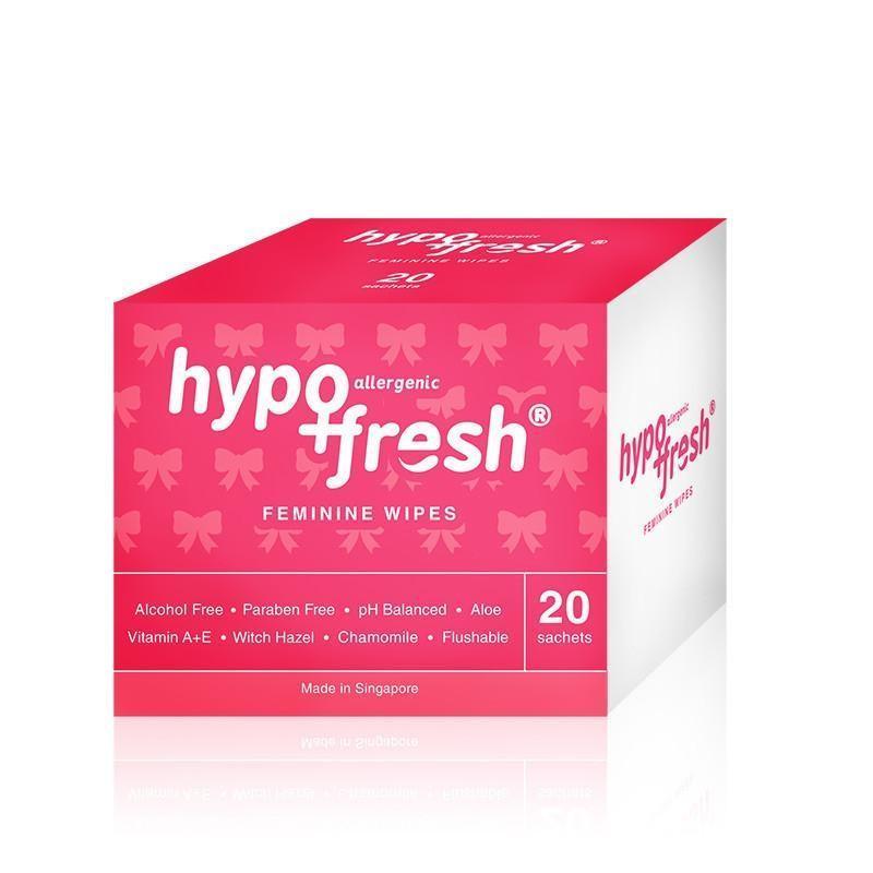 Hypo Fresh - Allergenic Feminine Wipes 20s (Pink) -  Wet Wipes  Durio.sg