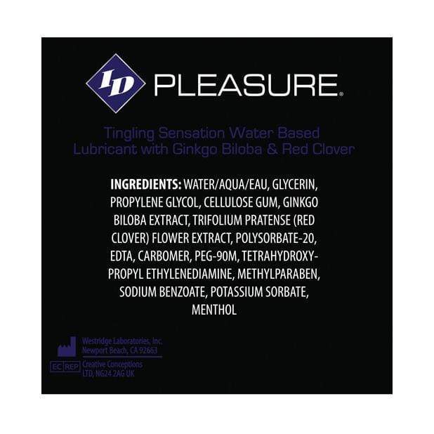 ID Lube - ID Pleasure Waterbased Tingling Lubricant 17oz -  Lube (Water Based)  Durio.sg