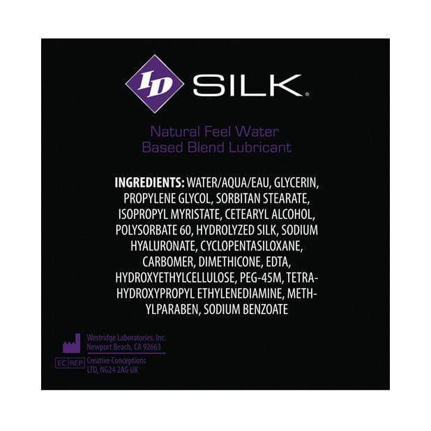 ID Lube - Silk Natural Feel Silicone Lubricant 2.2 oz -  Lube (Silicone Based)  Durio.sg