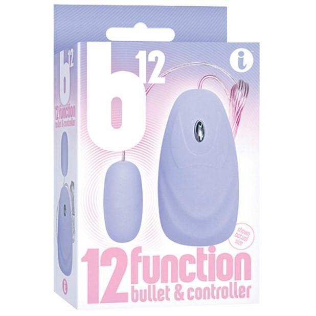 Icon Brands - B12 12 Function Bullet With Wired Controller (Blue) -  Wired Remote Control Egg (Vibration) Non Rechargeable  Durio.sg