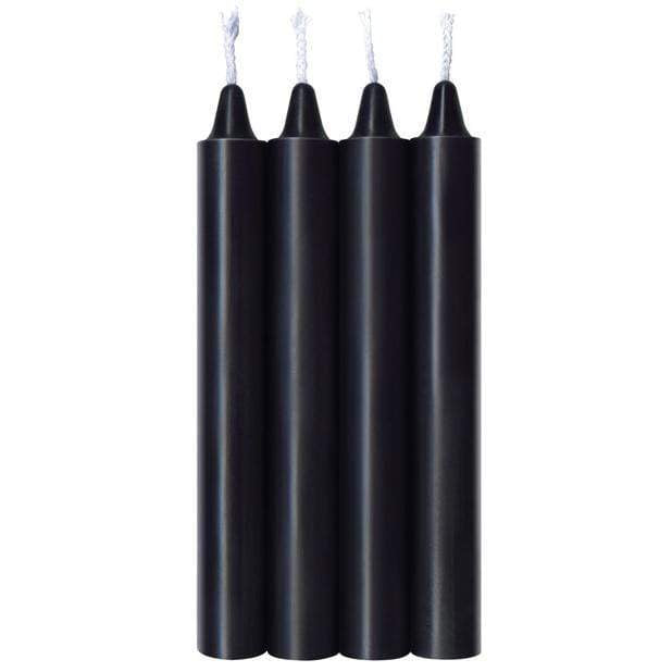 Icon Brands - Make Me Melt Sensual Warm Drip Candles Set of 4 (Black) -  Massage Candle  Durio.sg