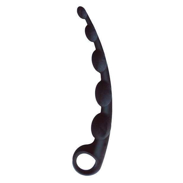 Icon Brands - S Curved Silicone Anal Beads (Black) -  Anal Beads (Non Vibration)  Durio.sg