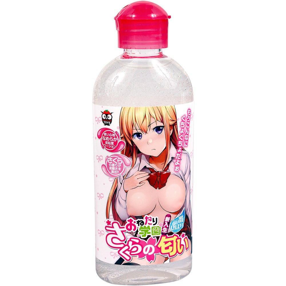 Ikebukuro Toys - Onedari Gakuen Freshman Sakura&#39;s Smell Lubricant 200ml (Cherry Blossoms) -  Lube (Water Based)  Durio.sg