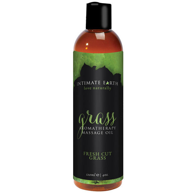 Intimate Earth - Grass Massage Oil 120 ml (Fresh Cut Grass) -  Massage Oil  Durio.sg