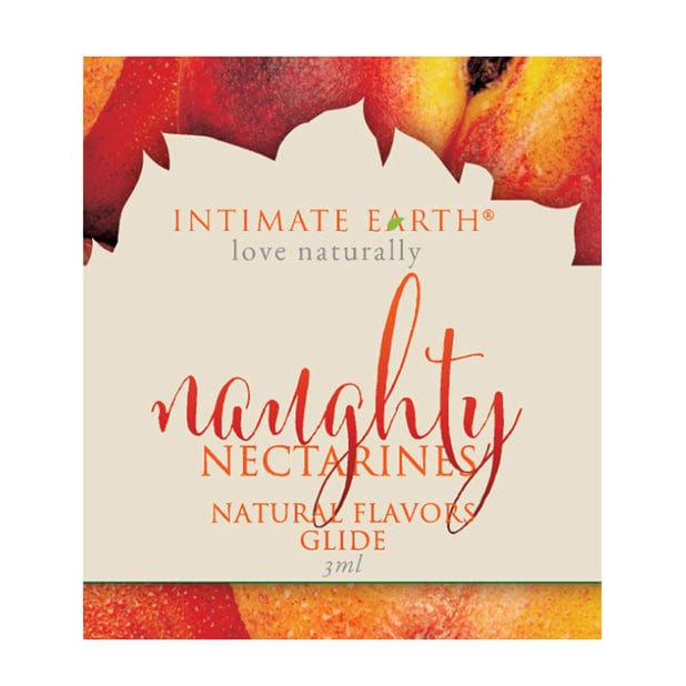 Intimate Earth - Natural Flavors Glide Flavored Lubricant Sachet 3 ml (Naughty Nectarines) -  Lube (Water Based)  Durio.sg