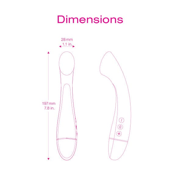 Intimina - Celesse Personal Massager G Spot Vibrator (Pink) -  G Spot Dildo (Vibration) Non Rechargeable  Durio.sg