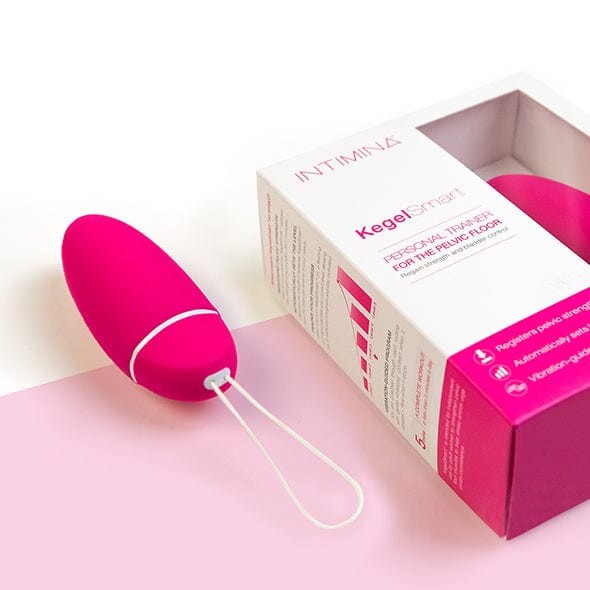 Intimina - KegelSmart Vibrating Personal Kegel Trainer (Pink) -  Kegel Balls (Vibration) Non Rechargeable  Durio.sg