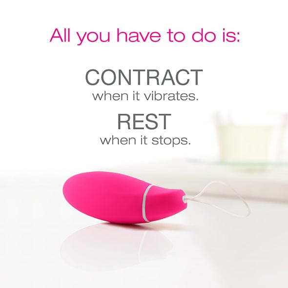 Intimina - KegelSmart Vibrating Personal Kegel Trainer (Pink) -  Kegel Balls (Vibration) Non Rechargeable  Durio.sg