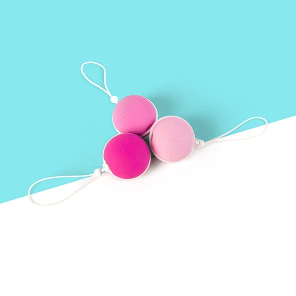 Intimina - Laselle Weighted Kegel Balls Exerciser Set (Pink) -  Kegel Balls (Non Vibration)  Durio.sg