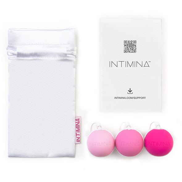 Intimina - Laselle Weighted Kegel Balls Exerciser Set (Pink) -  Kegel Balls (Non Vibration)  Durio.sg