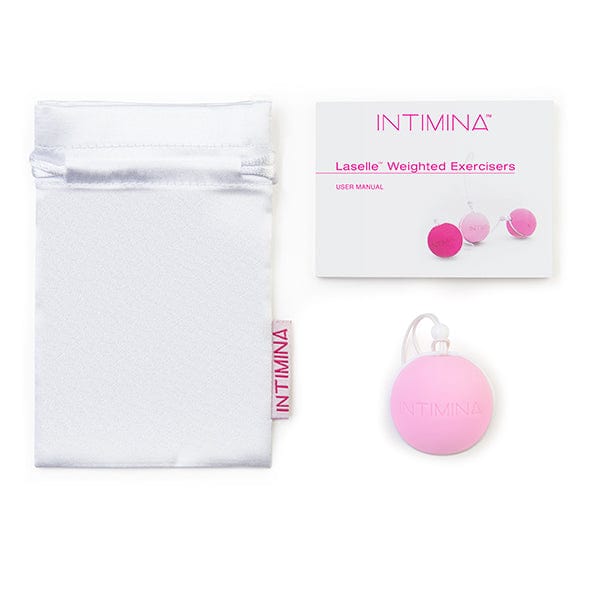 Intimina - Laselle Weighted Kegel Exerciser 28g (Pink) -  Kegel Balls (Non Vibration)  Durio.sg