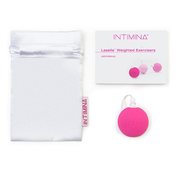 Intimina - Laselle Weighted Kegel Exerciser 48g (Pink) -  Kegel Balls (Non Vibration)  Durio.sg