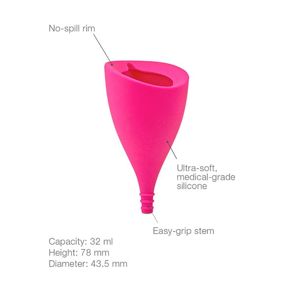 Intimina - Lily Cup B Ultra Smooth Menstrual Cup (Pink) -  Menstrual Cup  Durio.sg