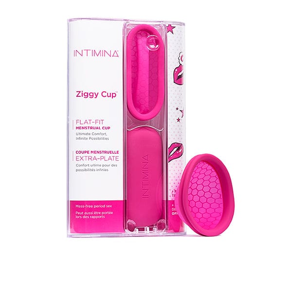 Intimina - Ziggy Cup Flat Fit Menstrual Cup (Pink) -  Menstrual Cup  Durio.sg