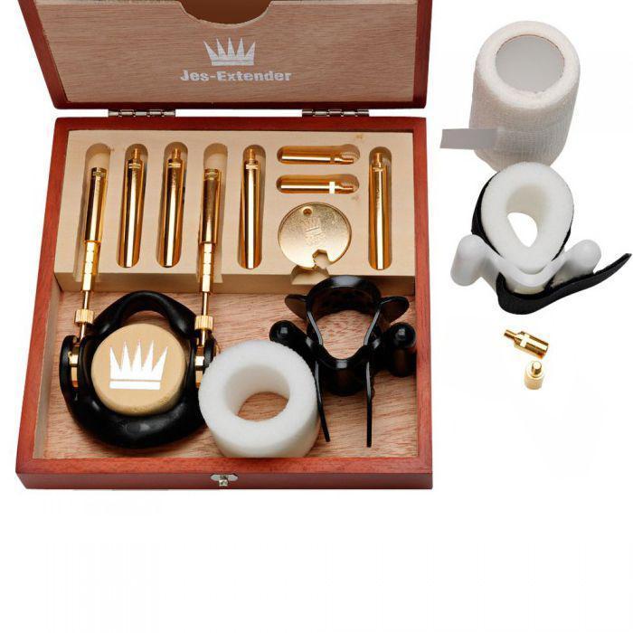 Jes-Extender - Gold Penis Enlarger Kit (Gold) -  Penis Clamp Extender  Durio.sg