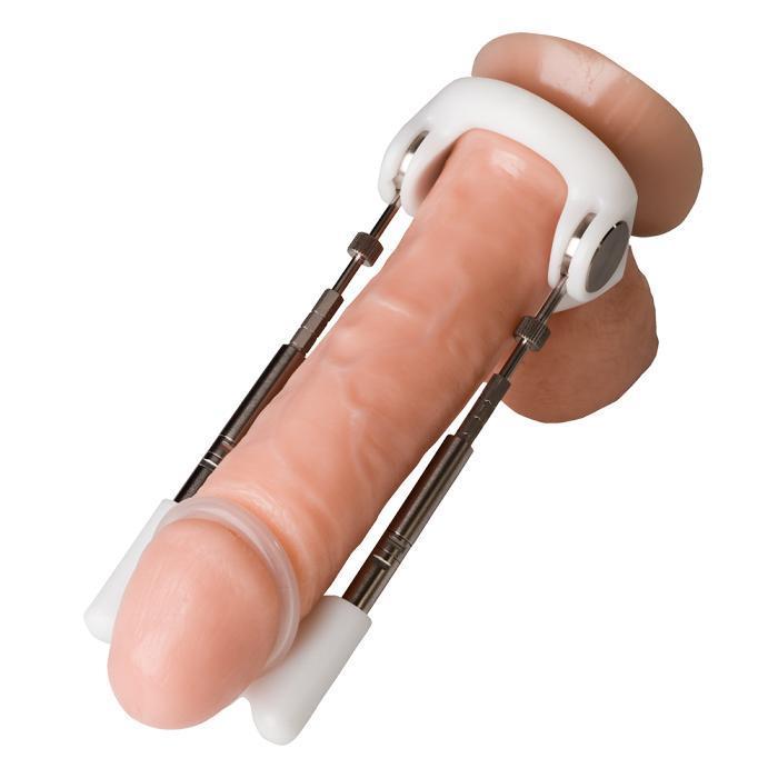 Jes-Extender - Light Penis Extender Kit (White) -  Penis Clamp Extender  Durio.sg