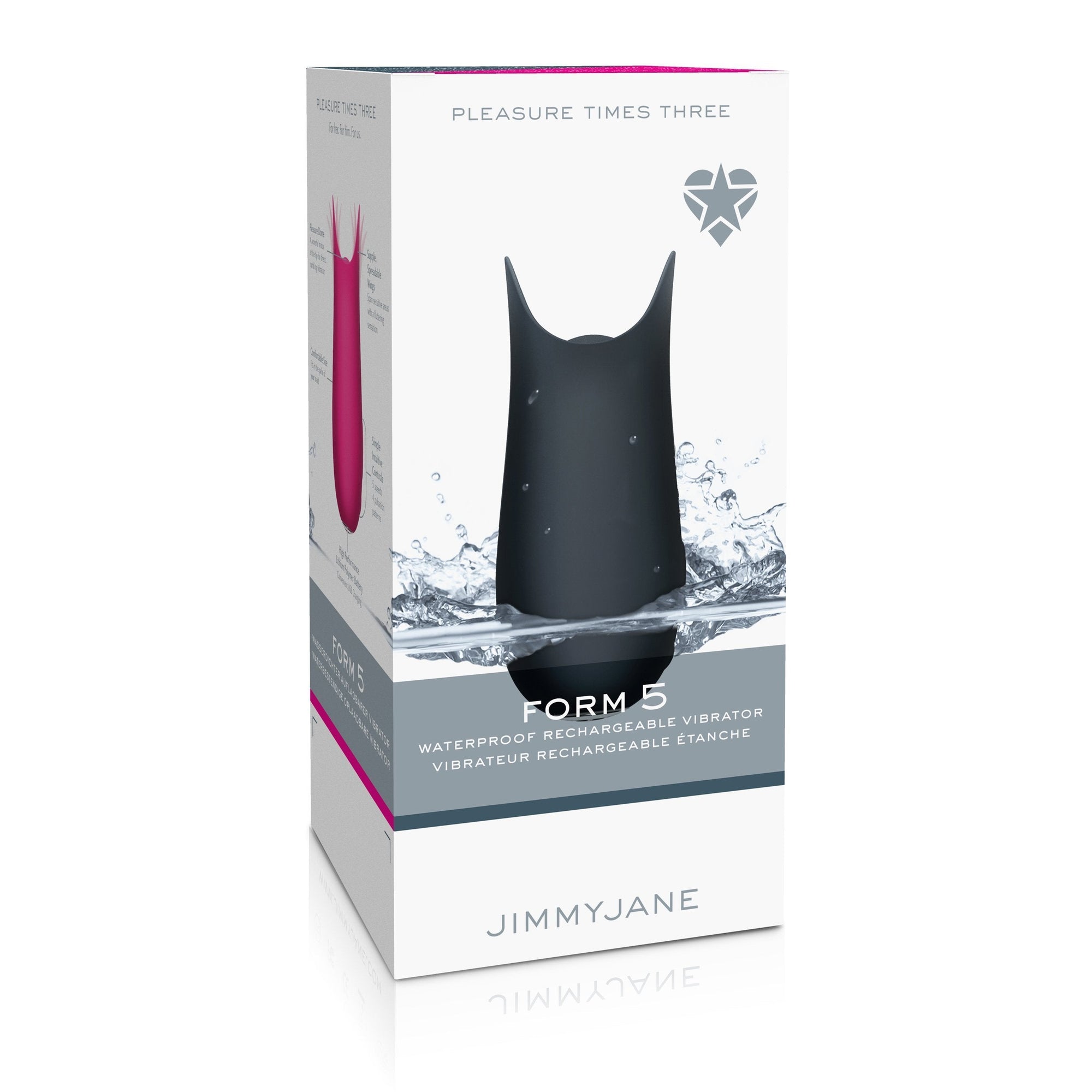Jimmy Jane - Form 5 Waterproof USB Rechargeable Vibrator (Slate) -  Clit Massager (Vibration) Rechargeable  Durio.sg