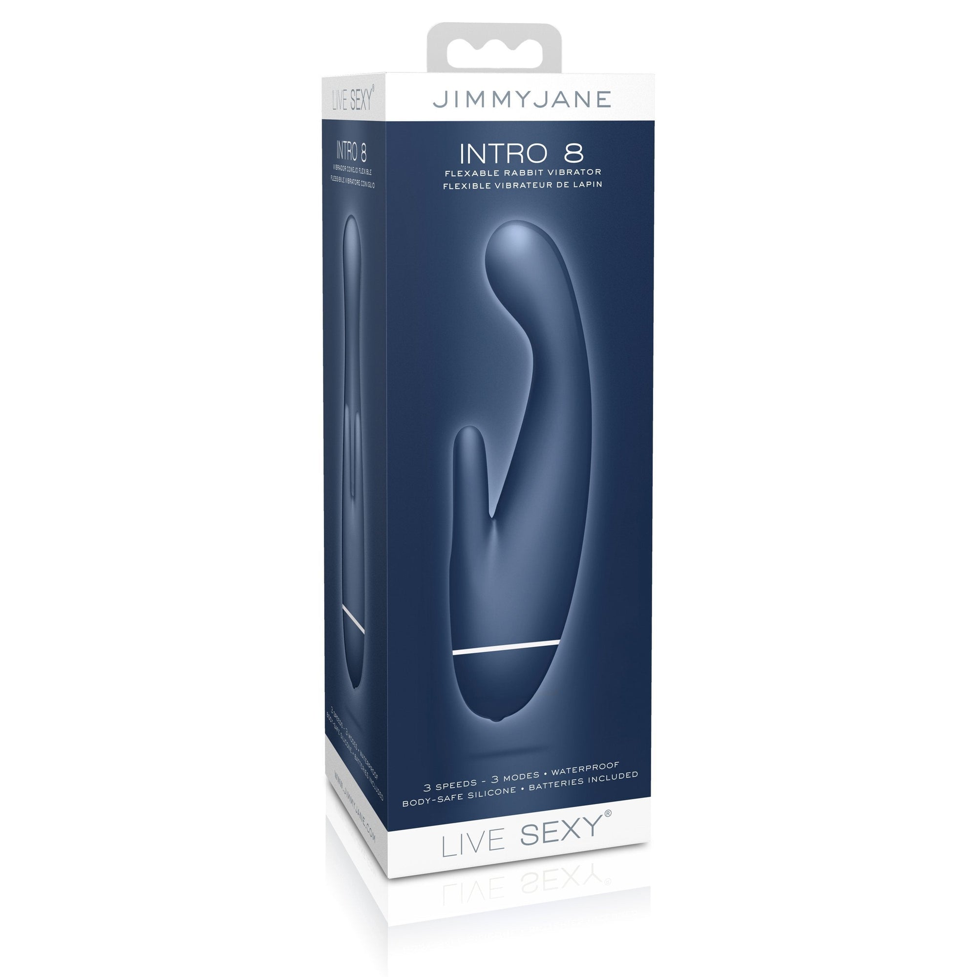 Jimmy Jane - Live Sexy Intro 8 Rabbit Vibrator (Blue) -  Rabbit Dildo (Vibration) Non Rechargeable  Durio.sg