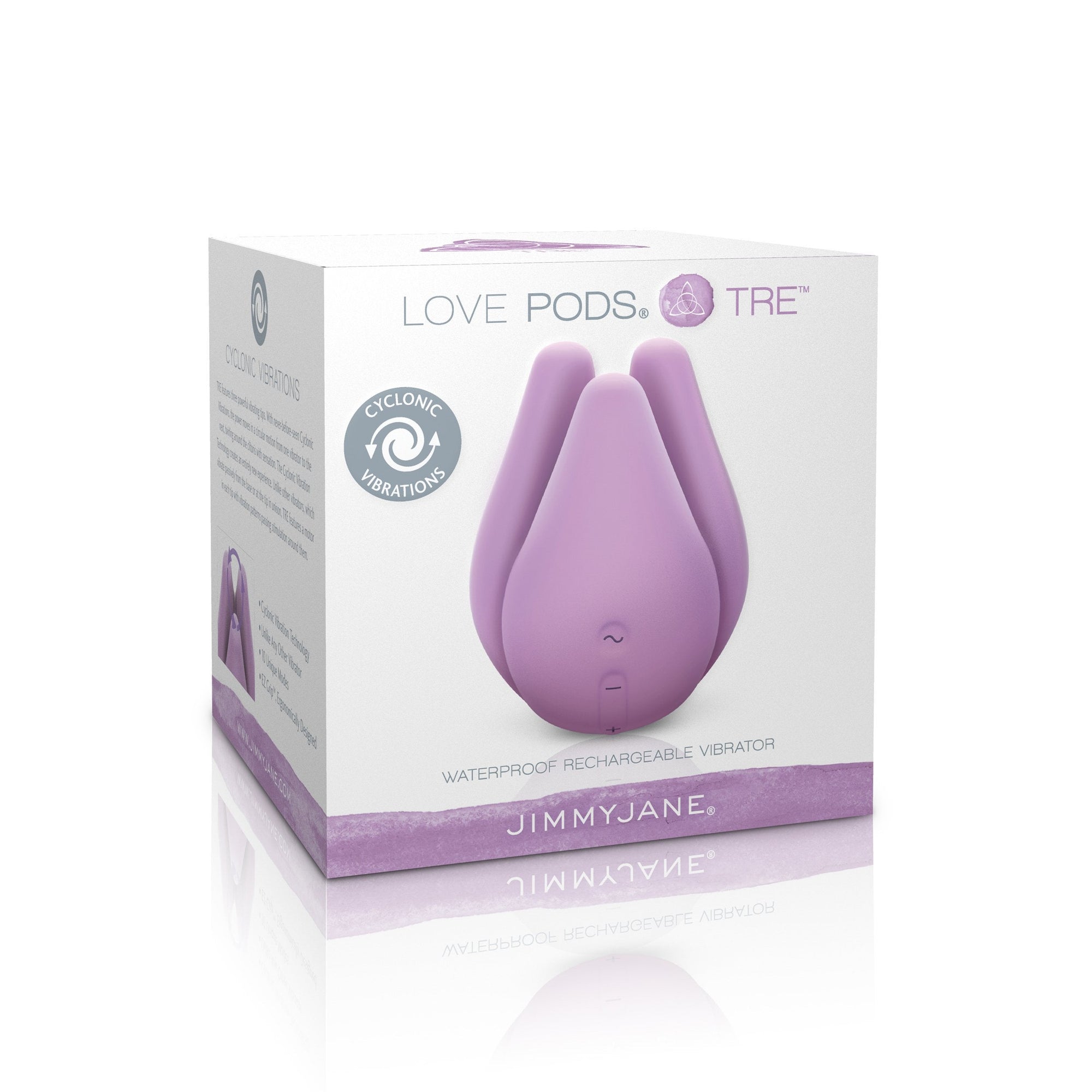 Jimmy Jane - Love Pods Tre Waterproof Vibrator (Purple) -  Clit Massager (Vibration) Rechargeable  Durio.sg