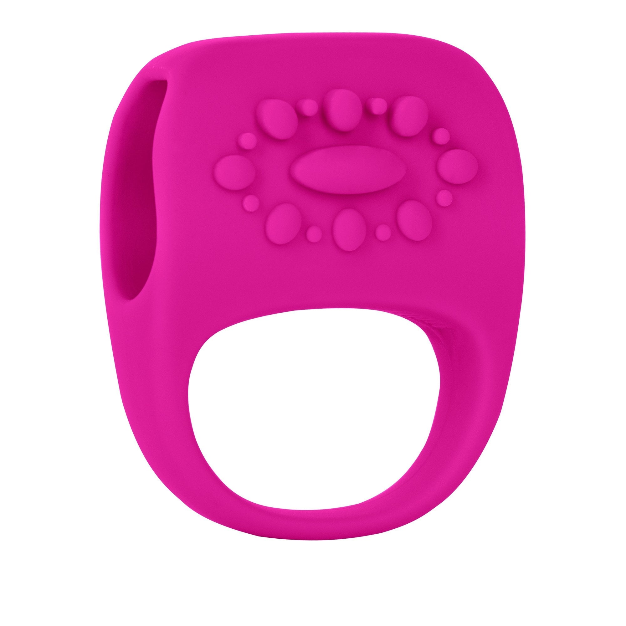 Jopen - Key Halo Vibrating Cock Ring (Pink) -  Silicone Cock Ring (Vibration) Non Rechargeable  Durio.sg