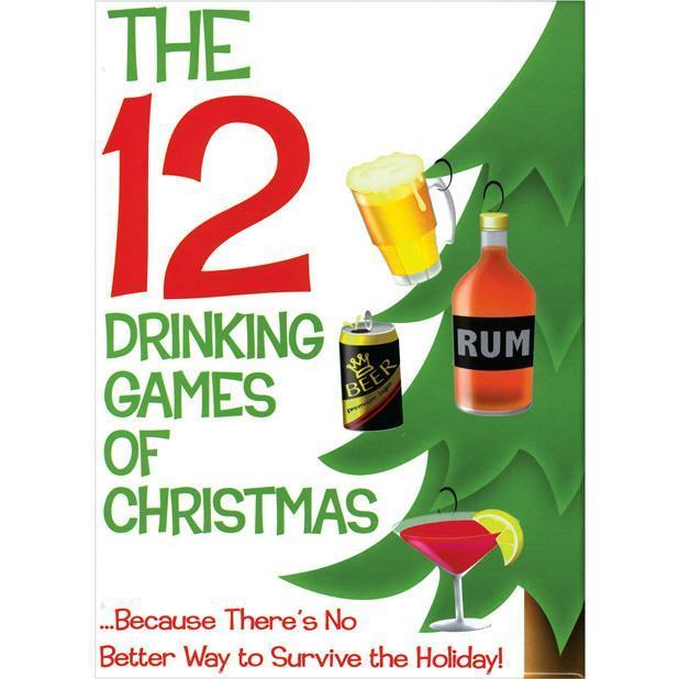 Kheper Games - The 12 Drinking Games of Christmas (White) -  Party Games  Durio.sg
