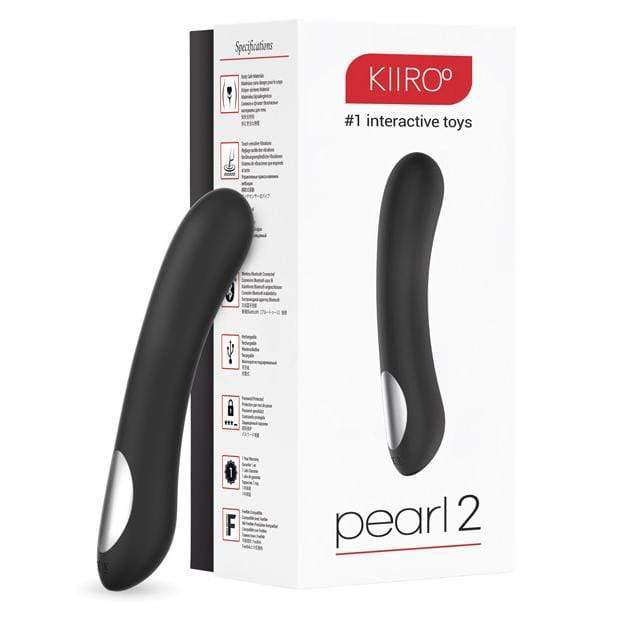 Kiiroo - Pearl2 Couples Interactive G-Spot Vibrator (Black) -  Couple's Massager (Vibration) Rechargeable  Durio.sg