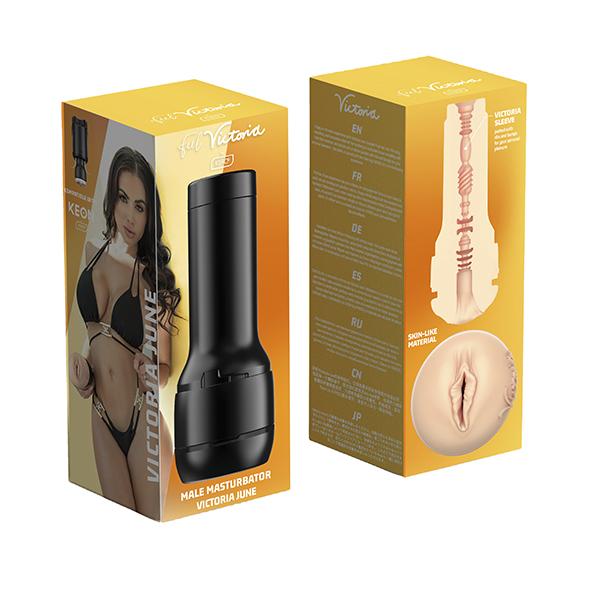 Kiiroo - Stars Collection Strokers Feel Victoria June Masturbator (Black) -  Masturbator Vagina (Non Vibration)  Durio.sg