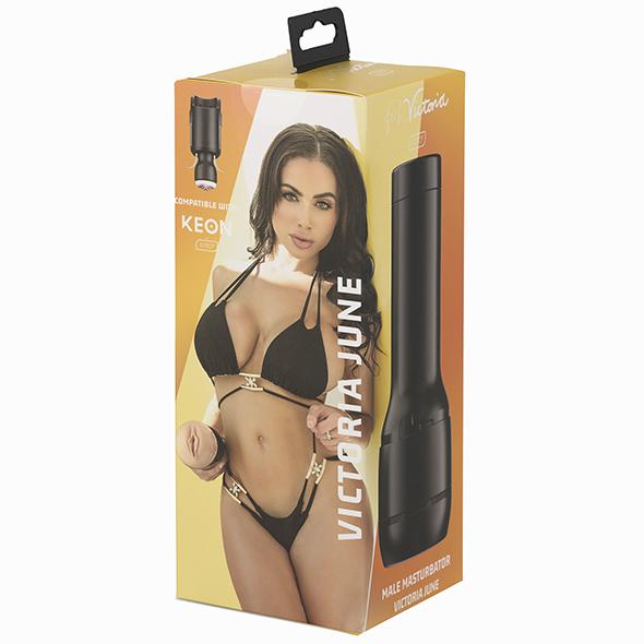 Kiiroo - Stars Collection Strokers Feel Victoria June Masturbator (Black) -  Masturbator Vagina (Non Vibration)  Durio.sg